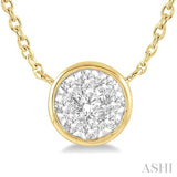 Round Shape Lovebright Essential Diamond Pendant