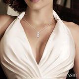 Round Shape Past Present & Future Lovebright Essential Diamond Pendant