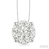 Round Shape Lovebright Essential Diamond Solitaire Pendant
