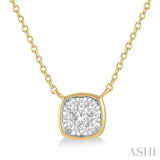 Cushion Shape Lovebright Essential Diamond Pendant