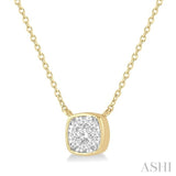 Cushion Shape Lovebright Essential Diamond Pendant