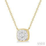 Cushion Shape Lovebright Essential Diamond Pendant