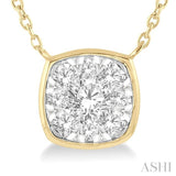 Cushion Shape Lovebright Essential Diamond Pendant
