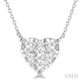 Heart Shape Lovebright Essential Diamond Pendant