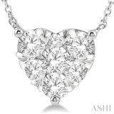Heart Shape Lovebright Essential Diamond Pendant