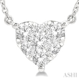 Heart Shape Lovebright Essential Diamond Pendant