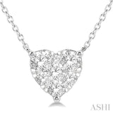 Heart Shape Lovebright Essential Diamond Pendant