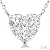 Heart Shape Lovebright Essential Diamond Pendant