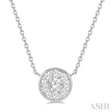 Round Shape Lovebright Essential Diamond Pendant