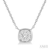 Cushion Shape Lovebright Essential Diamond Pendant