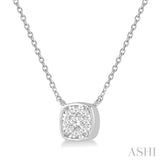 Cushion Shape Lovebright Essential Diamond Pendant