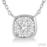 Cushion Shape Lovebright Essential Diamond Pendant
