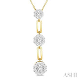 Paperclip Lovebright Diamond Fashion Pendant
