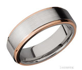 Precious Metal (No Stones) Wedding Bands  -  Men'
