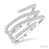 DIAMOND OPEN SPIRAL FASHION RING