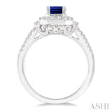 GEMSTONE & DIAMOND RING
