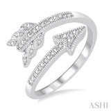 SILVER ARROW DIAMOND RING