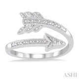 SILVER ARROW DIAMOND RING