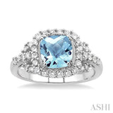 GEMSTONE & DIAMOND RING
