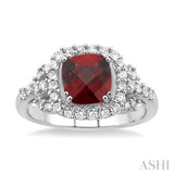 GEMSTONE & DIAMOND RING