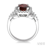 GEMSTONE & DIAMOND RING