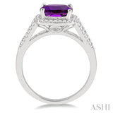 GEMSTONE & DIAMOND RING
