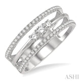 DIAMOND FASHION OPEN RING