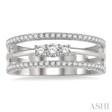 DIAMOND FASHION OPEN RING