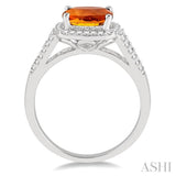 GEMSTONE & DIAMOND RING