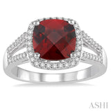 GEMSTONE & DIAMOND RING