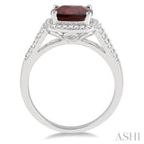 GEMSTONE & DIAMOND RING