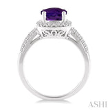 GEMSTONE & DIAMOND RING