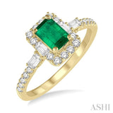 GEMSTONE & DIAMOND RING