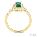 GEMSTONE & DIAMOND RING