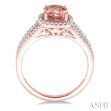 GEMSTONE & DIAMOND RING