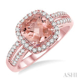GEMSTONE & DIAMOND RING