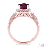 GEMSTONE & DIAMOND RING