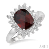 GEMSTONE & DIAMOND RING