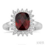 GEMSTONE & DIAMOND RING