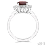 GEMSTONE & DIAMOND RING