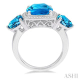 GEMSTONE & DIAMOND RING