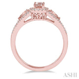 OVAL SHAPE GEMSTONE & DIAMOND RING