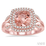GEMSTONE & DIAMOND RING