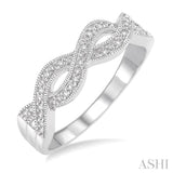 SILVER INFINITY DIAMOND RING