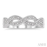 SILVER INFINITY DIAMOND RING