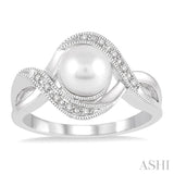 SILVER GEMSTONE & DIAMOND RING
