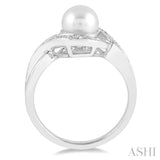 SILVER GEMSTONE & DIAMOND RING