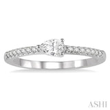 PEAR SHAPE DIAMOND EAST WEST STACK RING