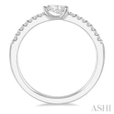PEAR SHAPE DIAMOND EAST WEST STACK RING