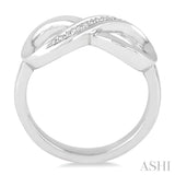 SILVER INFINITY DIAMOND RING